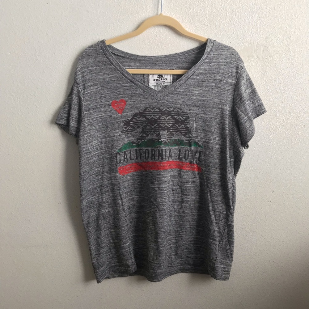Reflex 2XL California Love Gray T-Shirt